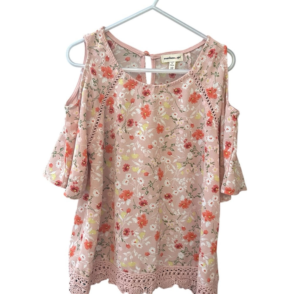 Floral Cold Shoulder Top